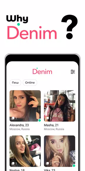 Denim - premium dating app ဖန်သားပြင်ဓာတ်ပုံ 0