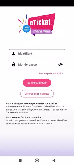 eTicket Famille Capture d'écran 0