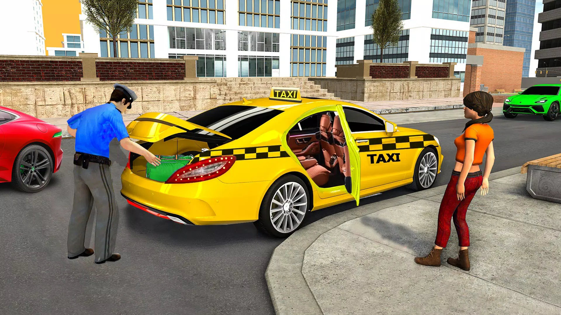 City Taxi Games-Taxi Car Games スクリーンショット 1