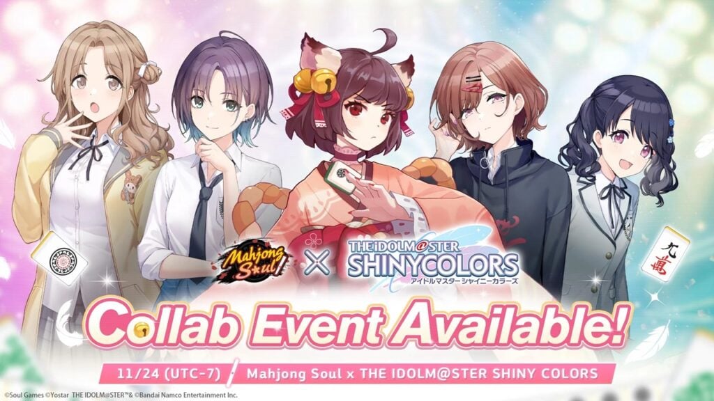 Mahjong Soul làm rơi Idolm@ster SHINY MÀU SẮC với bốn nhân vật mới