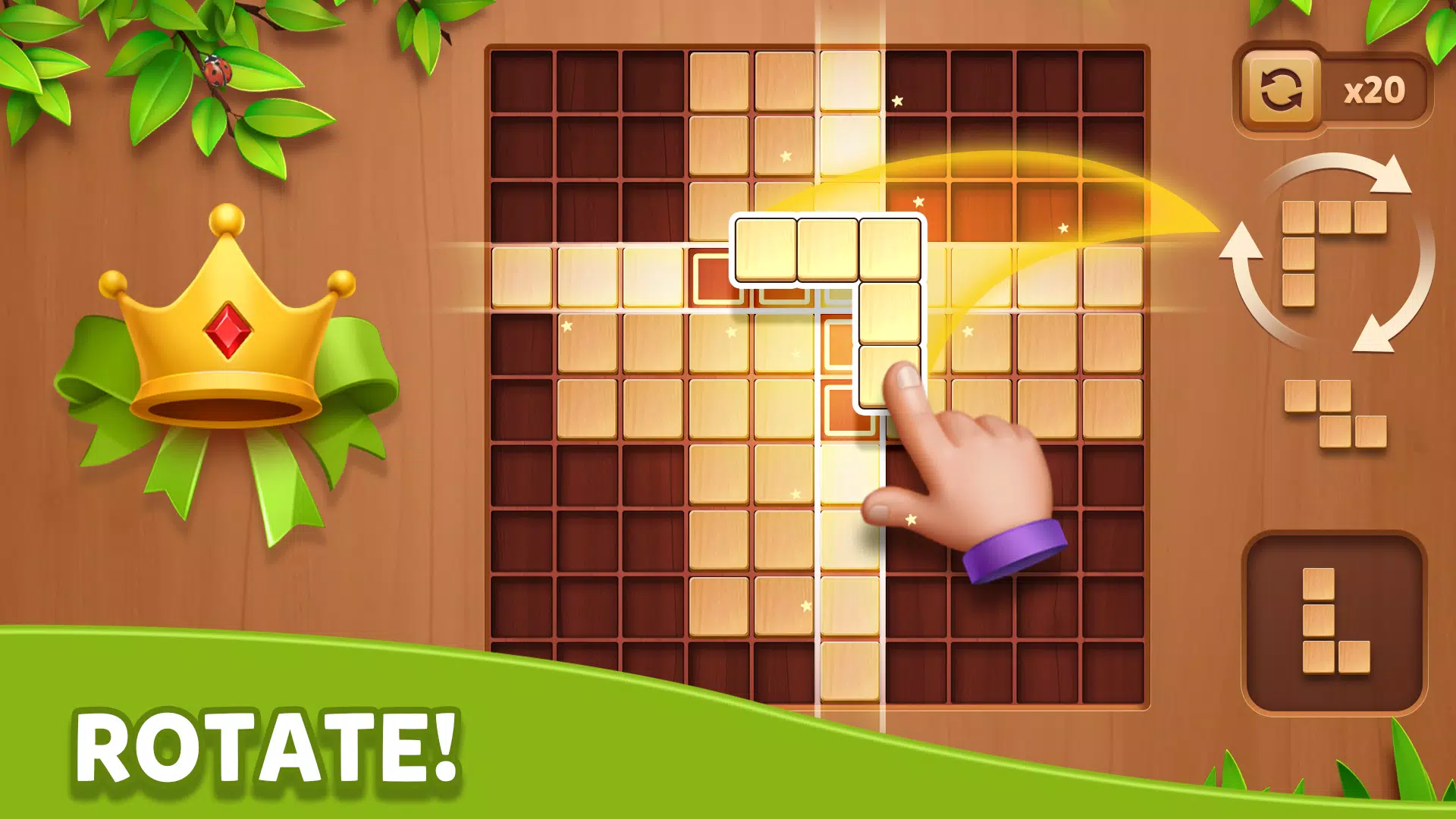 Cube Block - Woody Puzzle Game Tangkapan skrin 1