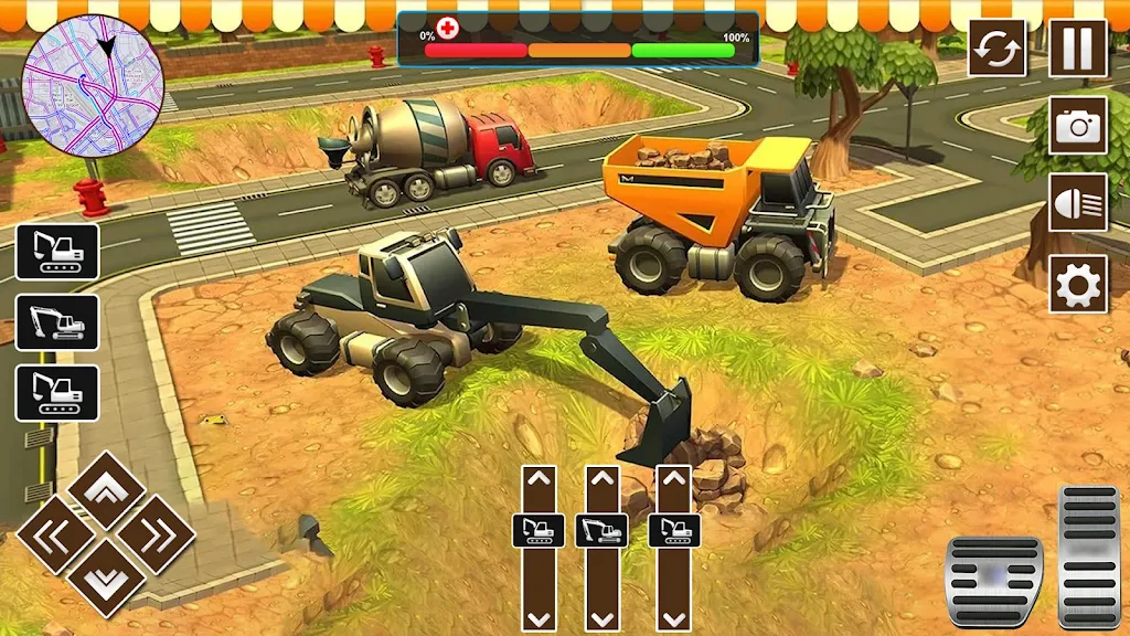 Construction Excavator Sim 3D Скриншот 1