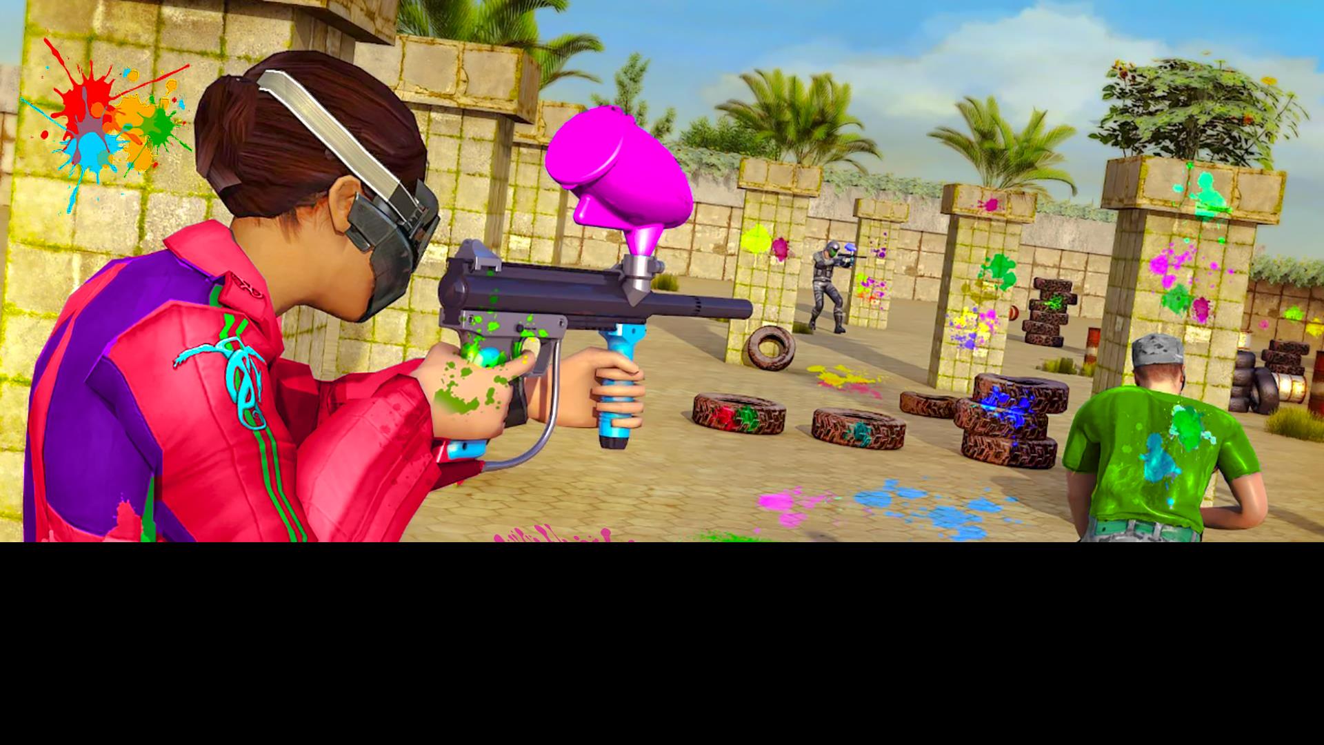 Paintball Shooting Game:3D War स्क्रीनशॉट 1