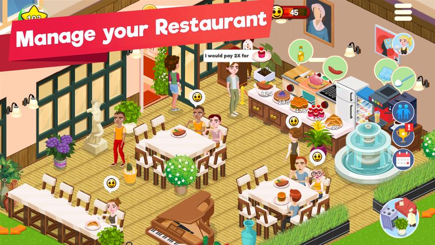 Restaurant Manager Idle Tycoon スクリーンショット 0