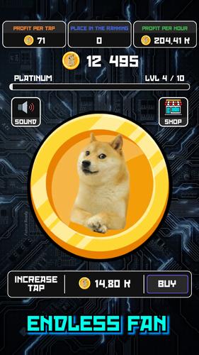 Crypto Clicker Doge Coin Idle Tangkapan skrin 2