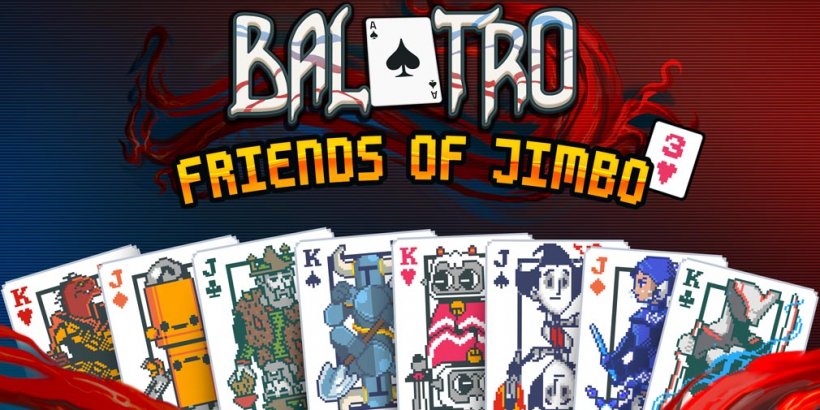 Balatro aggiunge 8 franchise e altro caos folle con l'aggiornamento Friends of Jimbo 3