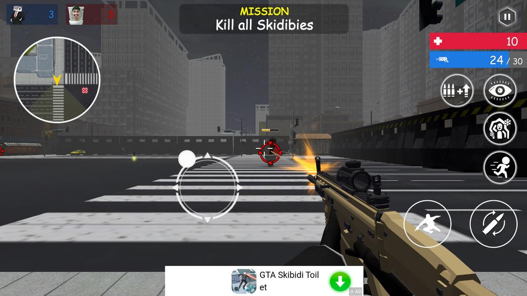 Shoot Skibd Toilet Survival.io Ảnh chụp màn hình 3