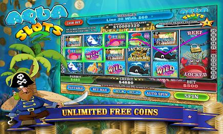 Aqua Slots 2 Treasure Island Capture d'écran 0