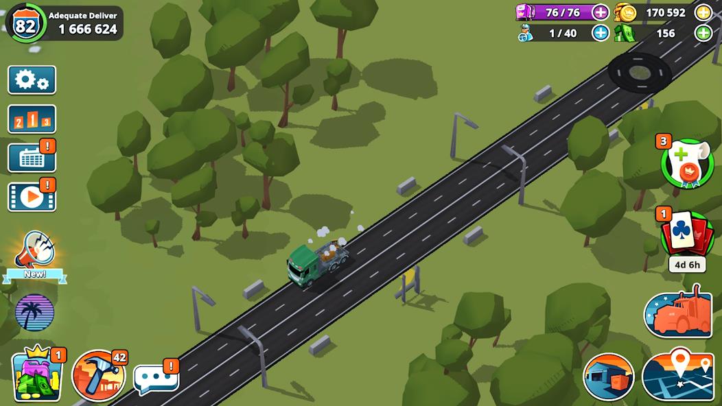 Transit King: Truck Tycoon Mod Schermafbeelding 1