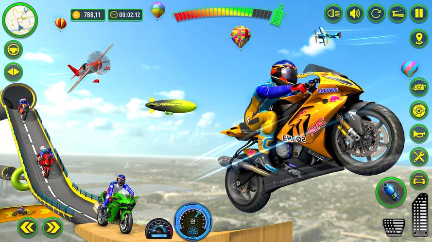 Mega Ramp Stunts Bike Games 3d Screenshot 1