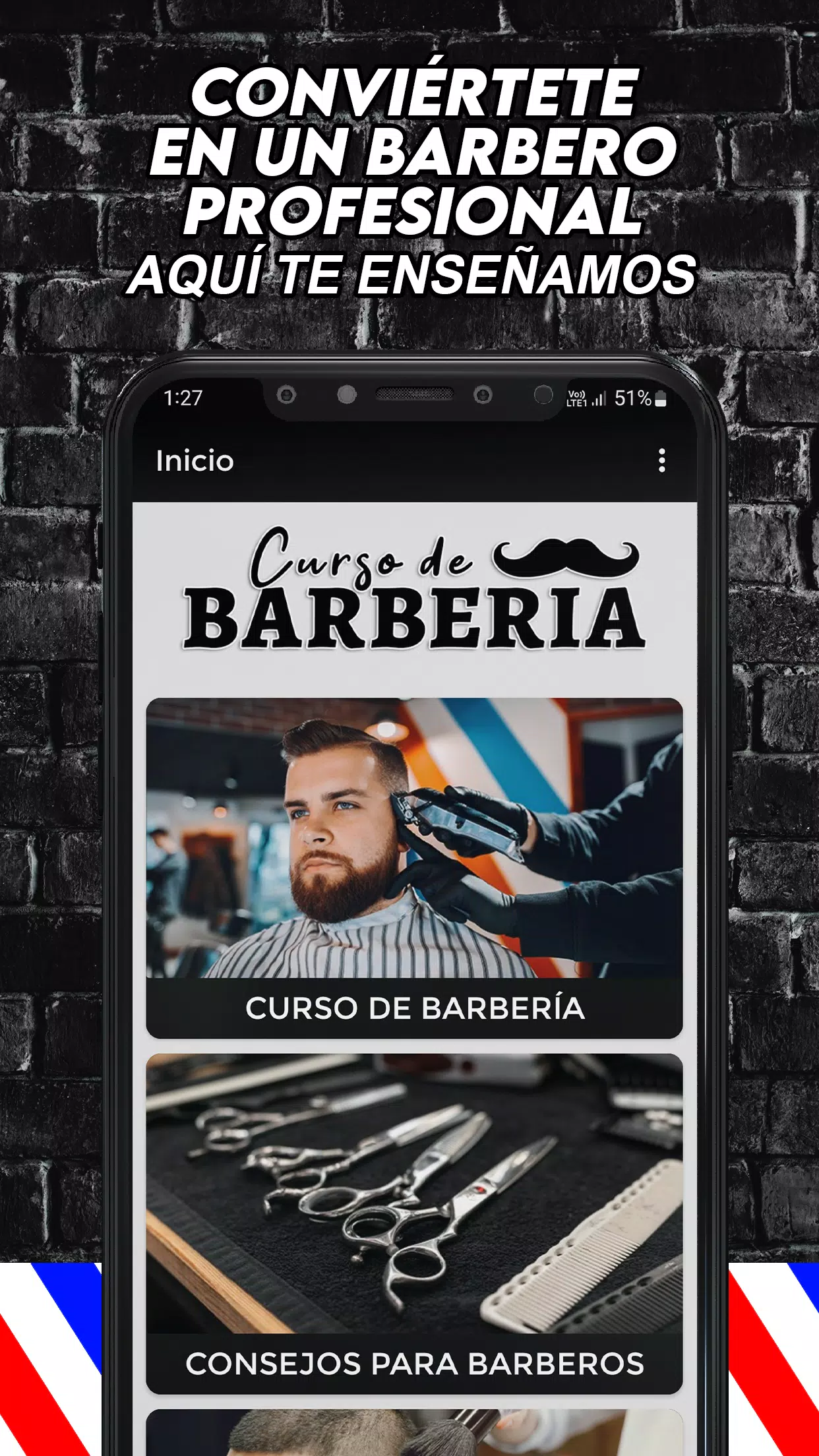 Curso de Barberia y Peluquería ภาพหน้าจอ 0