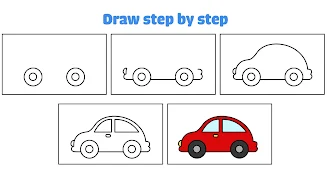 Schermata Cars drawings: Learn to draw 3