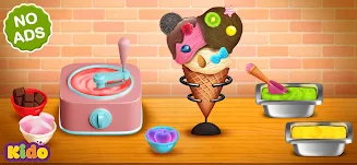 Schermata Ice Cream Making Game For Kids 0