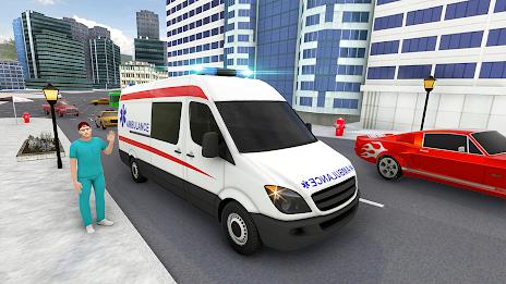 Ambulance Simulator Car Driver Скриншот 2