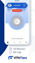 VPN FLARE - SECURE & FAST VPN Captura de pantalla 1