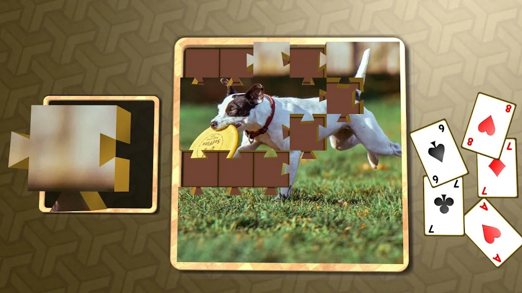 Jigsaw Solitaire - Dogs Screenshot 3