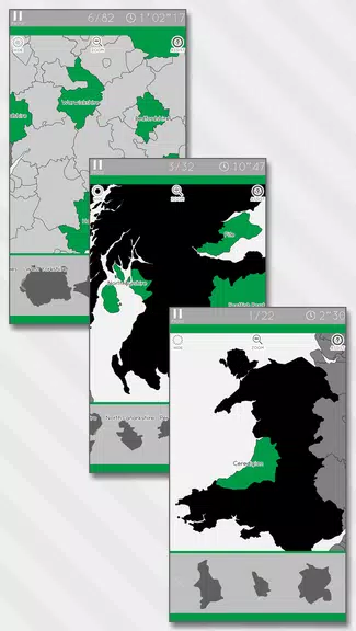 E. Learning UK Map Puzzle Zrzut ekranu 1