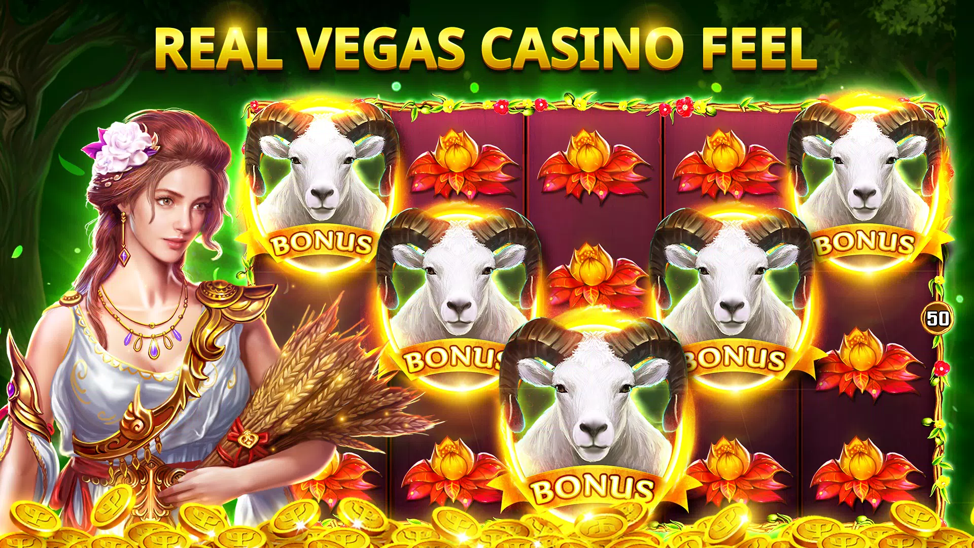 slots Myth - Slot Machines MOD ဖန်သားပြင်ဓာတ်ပုံ 1