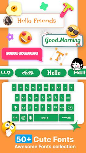 Amharic Keyboard Ethiopia Captura de tela 3