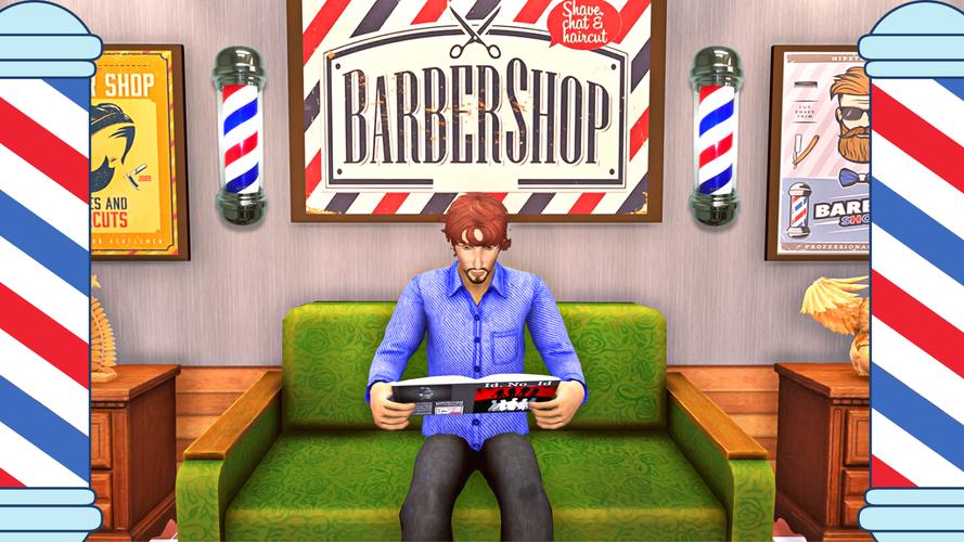 Real Barber Haircutting Shop Captura de tela 0