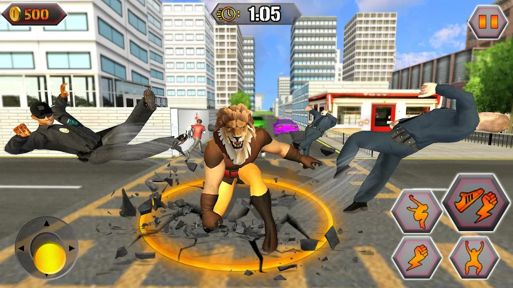 Schermata Scary Lion Crime City Attack 1