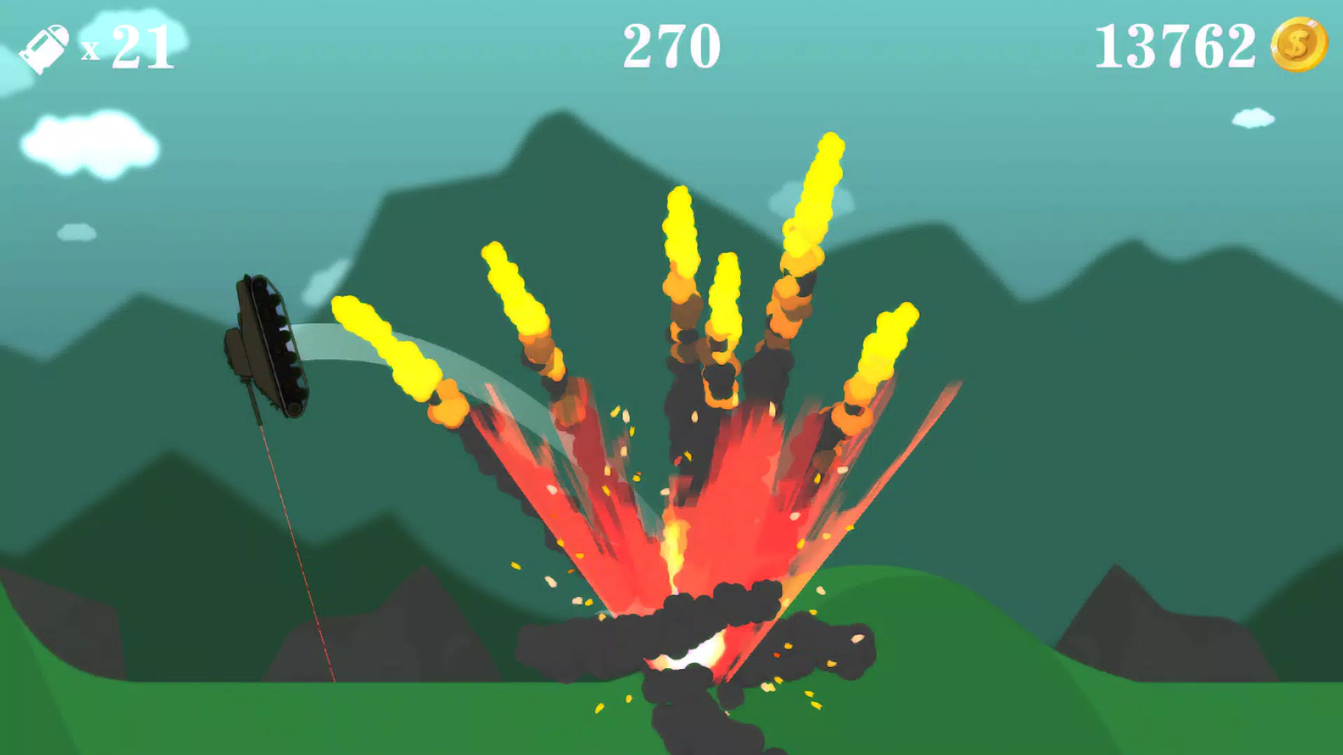 Flip the tank blast shot Captura de tela 2