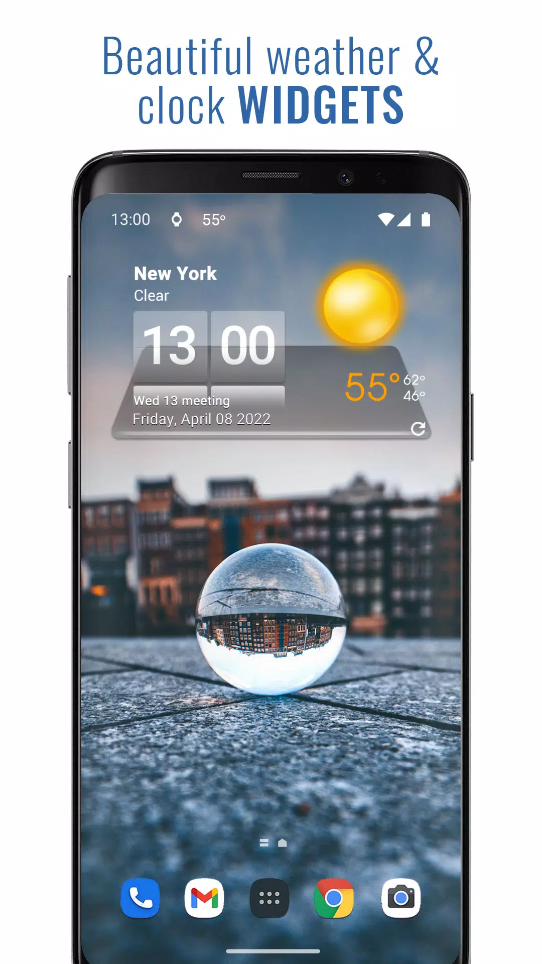 3D Sense Clock & Weather Screenshot 1