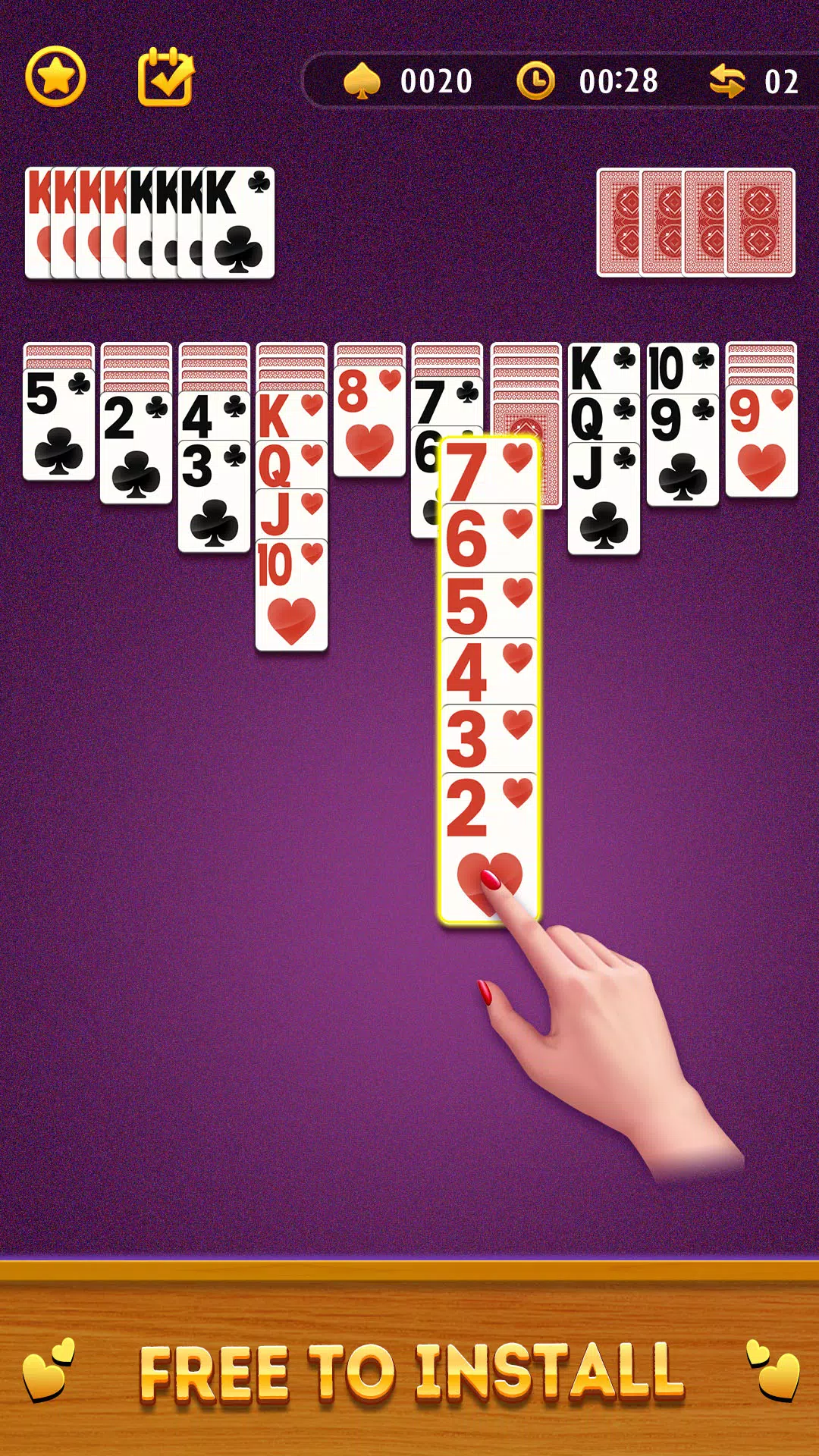 Spider Solitaire Card Game Captura de tela 1