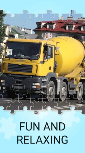 Concrete mixer truck puzzles Ekran Görüntüsü 3