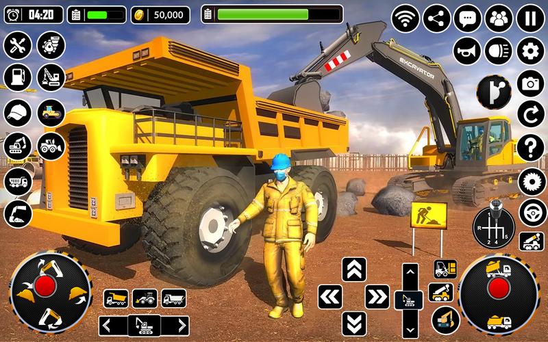City Heavy Excavator Crane 3D स्क्रीनशॉट 0