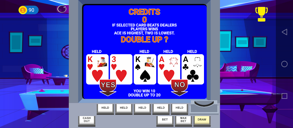 Video Poker Big Bet Captura de pantalla 1