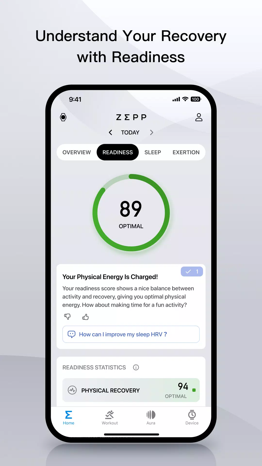 Zepp（formerly Amazfit） Ekran Görüntüsü 1