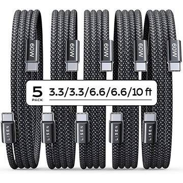 5 paket USB Type-C kabloları şimdi 8 $: Sizinkini alın!