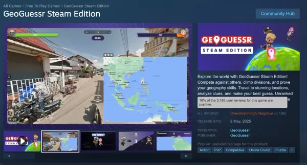 geoguessr은 증기 버전이 밸브 등급의 바닥에 가까워지면서 피드백에 응답합니다.