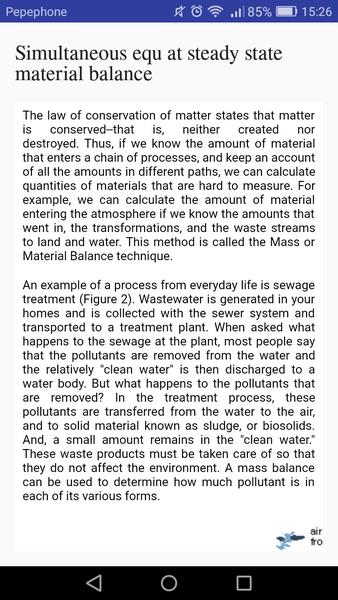 Material and Energy Balance Ekran Görüntüsü 1