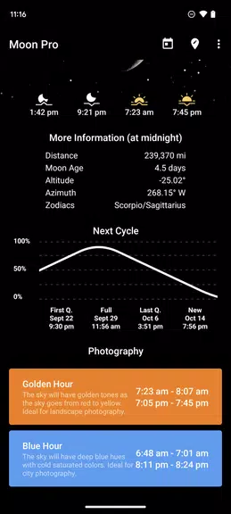 My Moon Phase - Lunar Calendar ภาพหน้าจอ 1