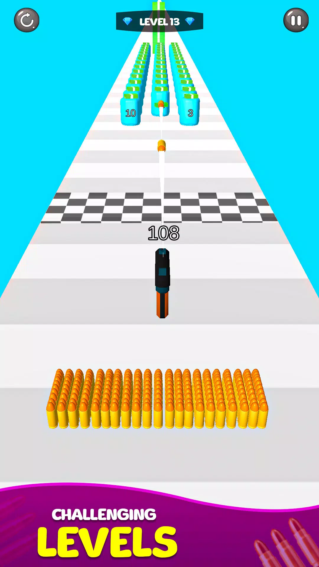 Merge Bullet Army Game Run 3D Screenshot 2