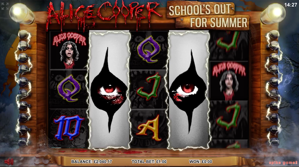 Alice Cooper.  Casino Slot Game. ဖန်သားပြင်ဓာတ်ပုံ 0
