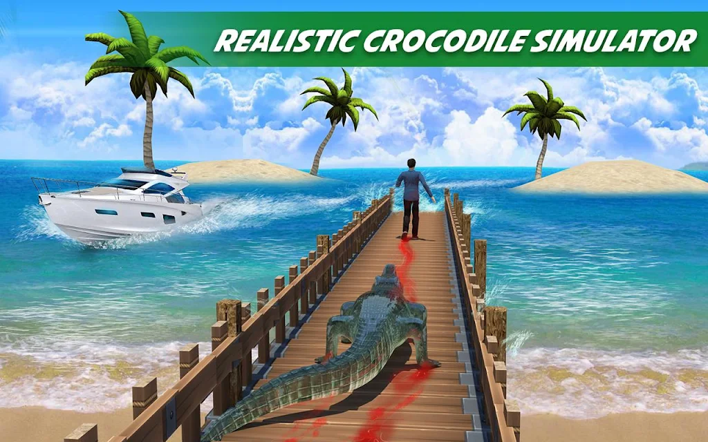 Crocodile Attack Animal Sim スクリーンショット 1