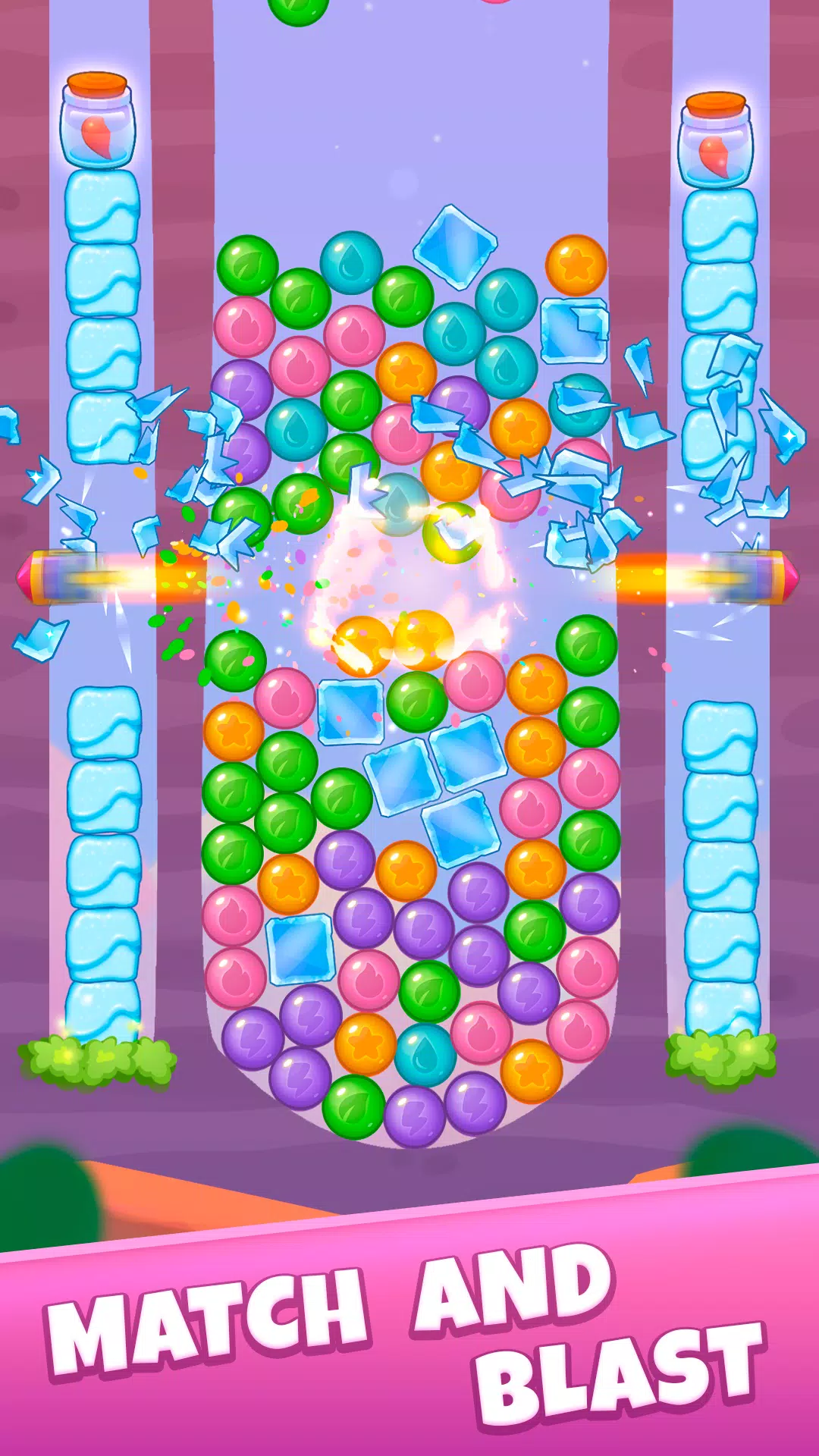 Pop Blast - Match Ball Puzzle स्क्रीनशॉट 2