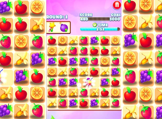 Juicy Fruit - Match 3 Fruit Скриншот 0