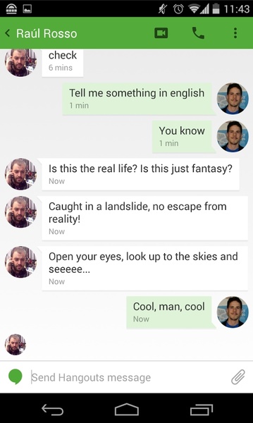 Hangouts Screenshot 1