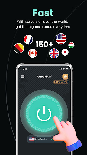 SuperSurf VPN - Fast &Safe VPN স্ক্রিনশট 1