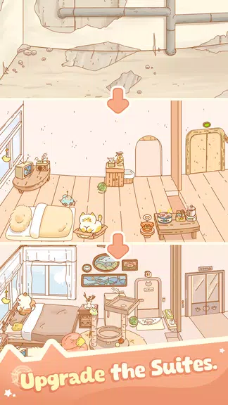 Idle Cat Hotel - Tycoon Games Capture d'écran 2