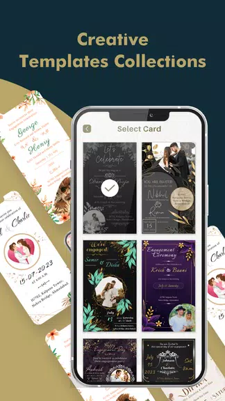 Engagement Card Maker & Design ภาพหน้าจอ 2