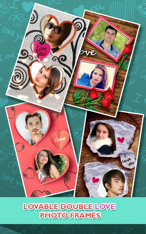 Love Photo frames Collage Ekran Görüntüsü 1