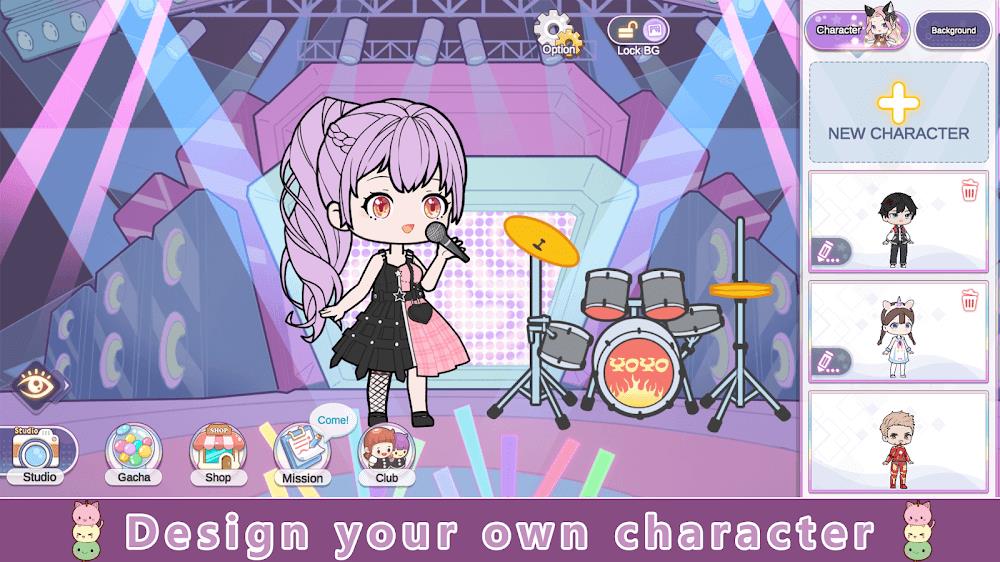 YOYO Doll Anime Dress Up Game Ekran Görüntüsü 0