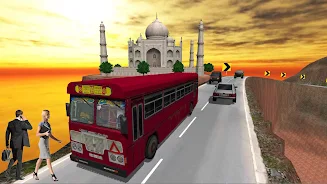 Indian Bus Driving Games Captura de pantalla 2