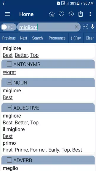 English Italian Dictionary应用截图第1张