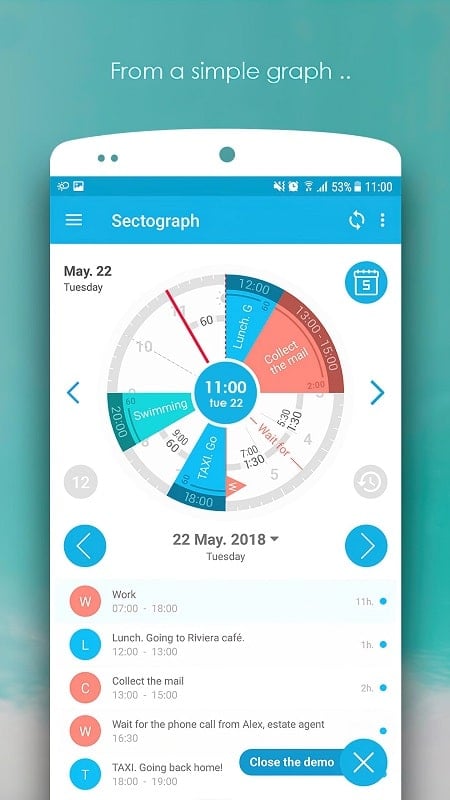 Sectograph Ekran Görüntüsü 2